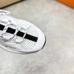 HERMES Katana white men’s luxury sport sneakers side view