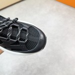 HERMES Katana Sneakers H251981ZH01390 Noir men luxury black sport sneakers side view