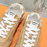 Hermes Jet sneakers women yellow Jaune Calisson Jaune Malawi side view