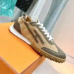 HERMES Jet Sneakers Beige Lin Vert Toundra luxury low-top designer shoes