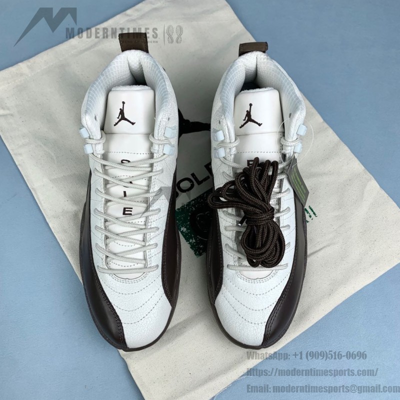 Air Jordan 12 Retro SoleFly FZ5026-100 - 화이트와 바로크 브라운 액센트