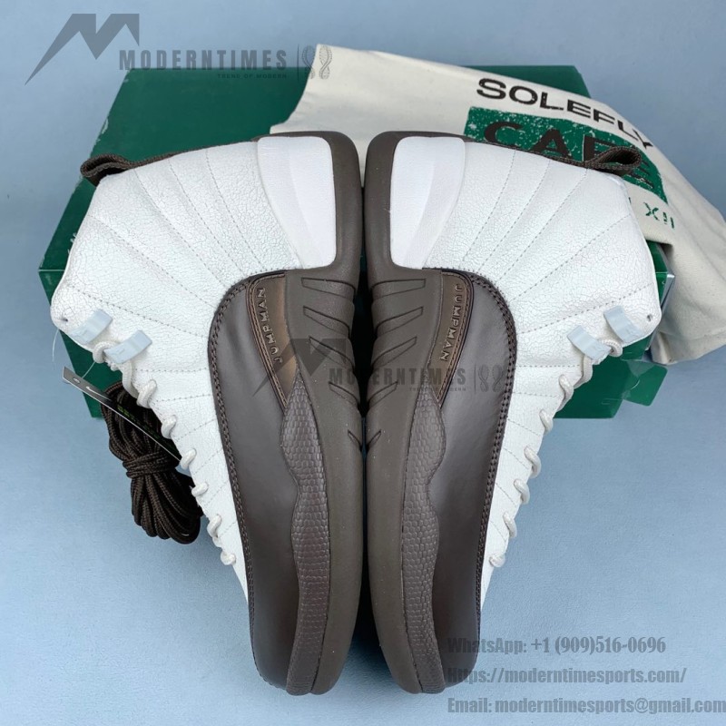 Air Jordan 12 Retro SoleFly FZ5026-100 - 화이트와 바로크 브라운 액센트