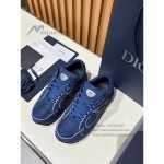 DIOR B30 Donkerblauw Sneakers Front View – Model 3SN279ZRD-H520