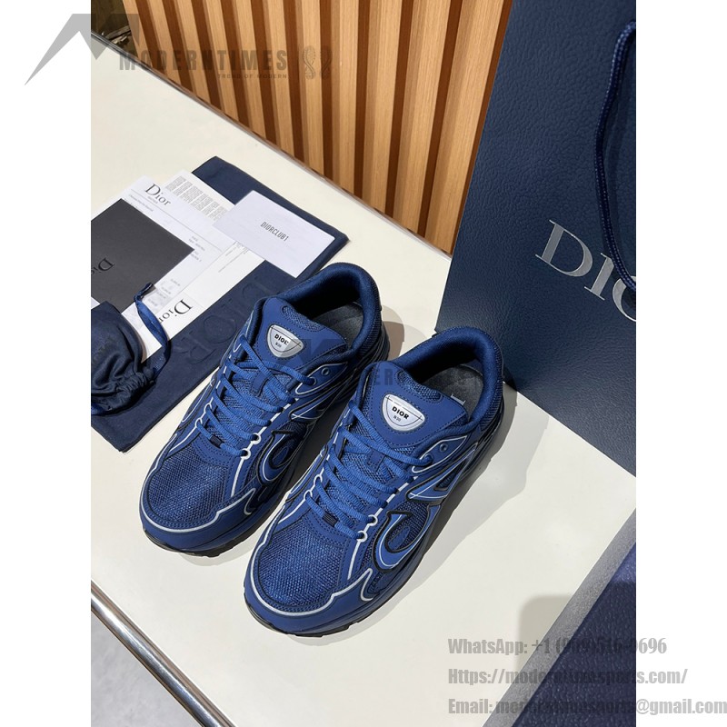 DIOR B30 3SN279ZRD-H520 Donkerblauw – Luxury Unisex Sneakers DIOR B30 Donkerblauw Sneakers Front View – Model 3SN279ZRD-H520