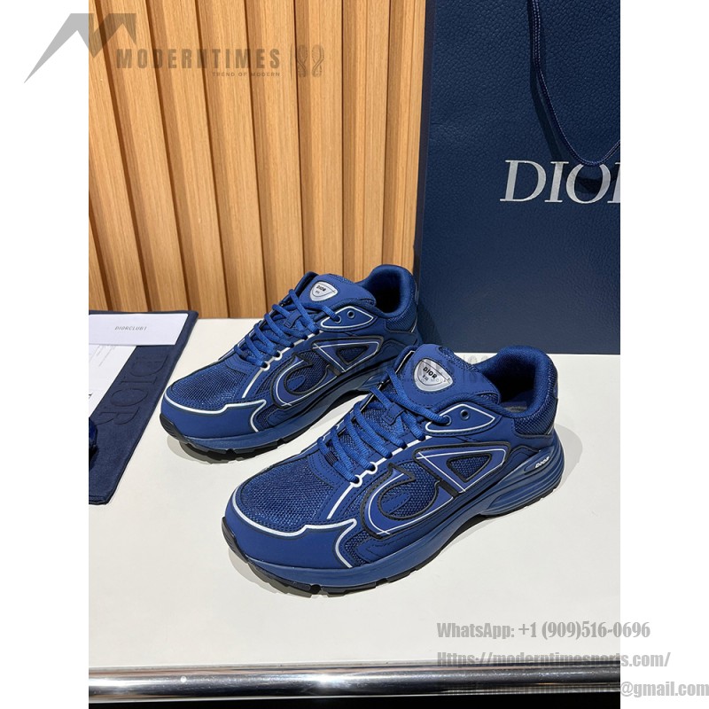 DIOR B30 3SN279ZRD-H520 Donkerblauw – Luxury Unisex Sneakers DIOR B30 Donkerblauw Sneakers Front View – Model 3SN279ZRD-H520