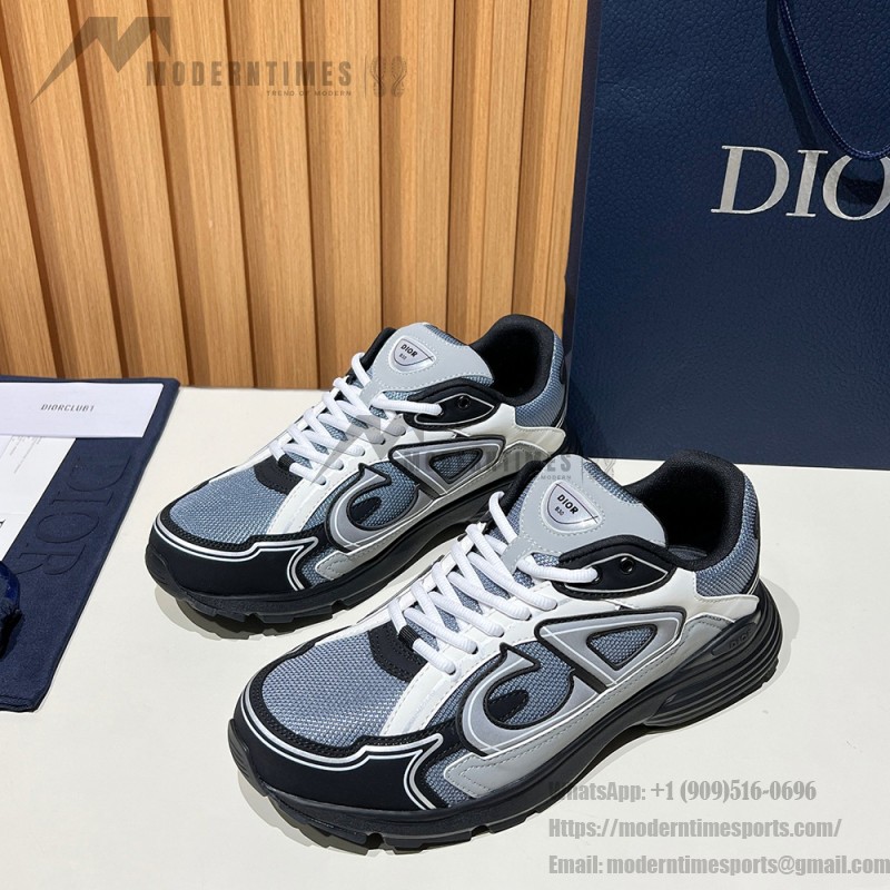 DIOR B30 Blue Grey Black Mesh & Calfskin Designer Shoes DIOR B30 Blue Grey Black Luxury Sneakers for Men and Women