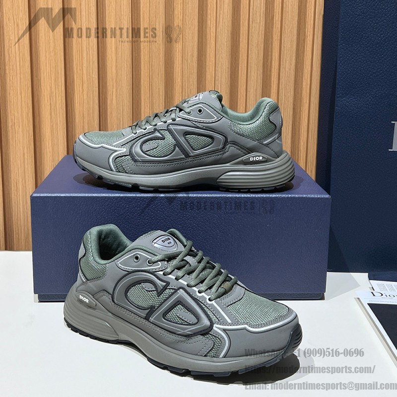 DIOR B30 Olive Green Designer Sneakers for Men and Women DIOR B30 Low-Top Olive Sneakers 3SN279ZRD H680 Luxury Mesh Calfskin Shoes