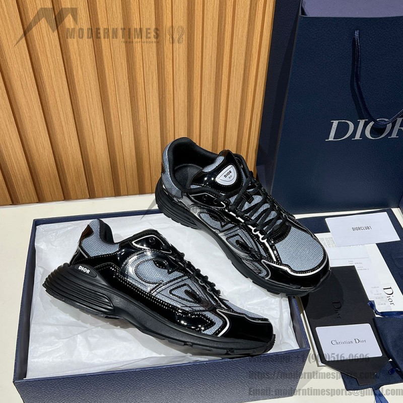 DIOR B30 Black Grey Men’s Luxury Designer Sneakers DIOR B30 Black Grey Sneakers 3SN279ZEH H981 Luxury Mesh and Calfskin Shoes