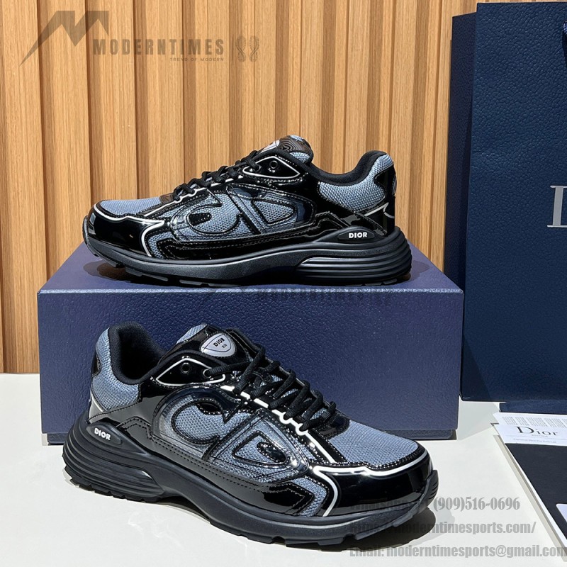 DIOR B30 Black Grey Men’s Luxury Designer Sneakers DIOR B30 Black Grey Sneakers 3SN279ZEH H981 Luxury Mesh and Calfskin Shoes