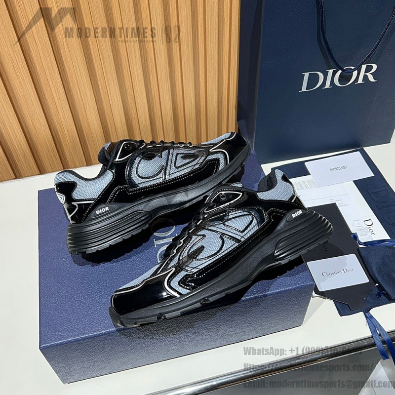 DIOR B30 Black Grey Men’s Luxury Designer Sneakers DIOR B30 Black Grey Sneakers 3SN279ZEH H981 Luxury Mesh and Calfskin Shoes