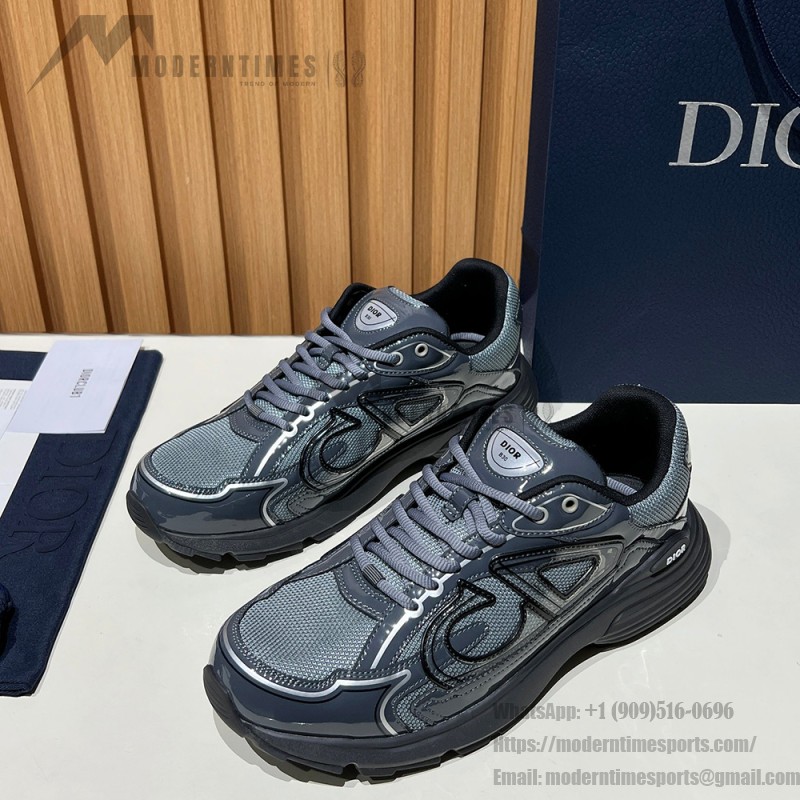 DIOR B30 Black Grey Men’s Luxury Designer Sneakers DIOR B30 Black Grey Sneakers 3SN279ZEH H981 Luxury Mesh and Calfskin Shoes