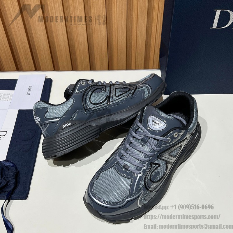 DIOR B30 Black Grey Men’s Luxury Designer Sneakers DIOR B30 Black Grey Sneakers 3SN279ZEH H981 Luxury Mesh and Calfskin Shoes