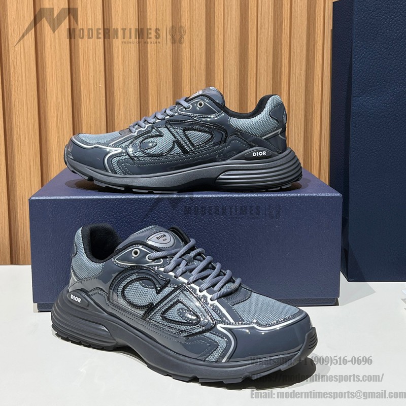 DIOR B30 Black Grey Men’s Luxury Designer Sneakers DIOR B30 Black Grey Sneakers 3SN279ZEH H981 Luxury Mesh and Calfskin Shoes