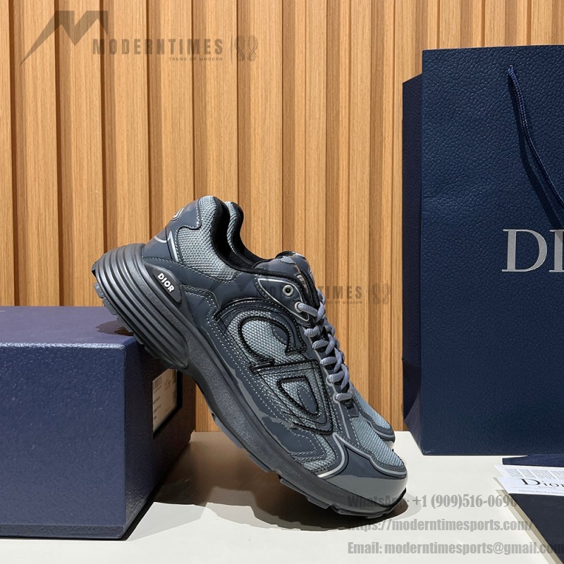 DIOR B30 Black Grey Men’s Luxury Designer Sneakers DIOR B30 Black Grey Sneakers 3SN279ZEH H981 Luxury Mesh and Calfskin Shoes