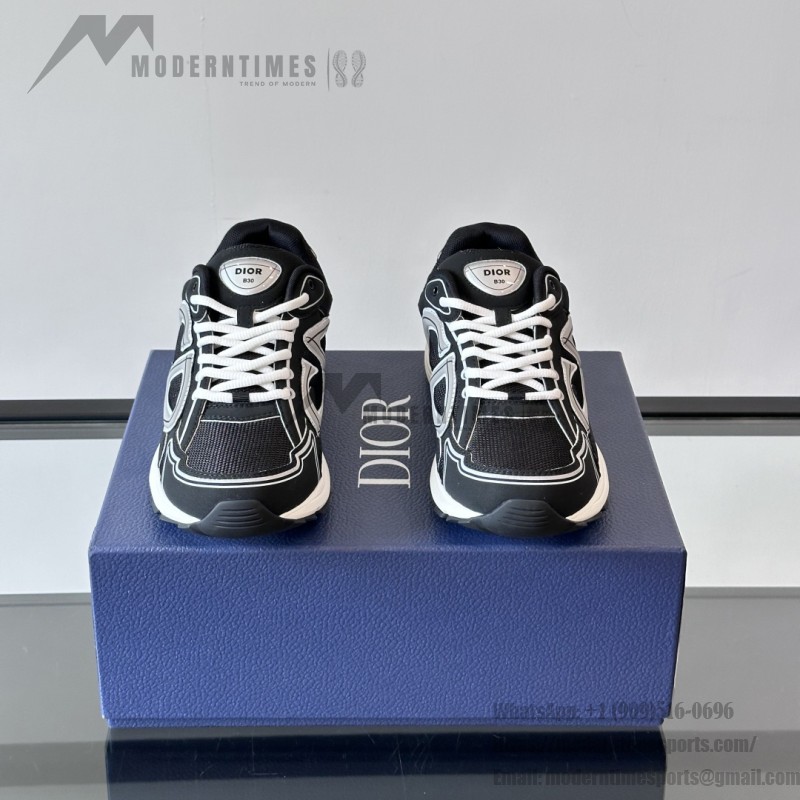DIOR B30 Men’s Sneakers Black White Luxury Designer Shoes 3SN279ZMB H969