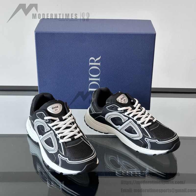 DIOR B30 Men’s Sneakers Black White Luxury Designer Shoes 3SN279ZMB H969