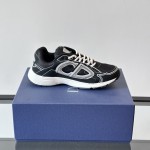 DIOR B30 Men’s Sneakers Black White Luxury Designer Shoes 3SN279ZMB H969