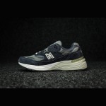 New Balance M992GG Navy Blue and Dark Grey Sneakers Front View
