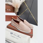 Loro Piana Venice Walk Loafer Men’s Shoes in Classic Beige Suede FAE8124-D06N