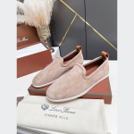 Loro Piana Venice Walk Loafer Men’s Shoes in Classic Beige Suede FAE8124-D06N