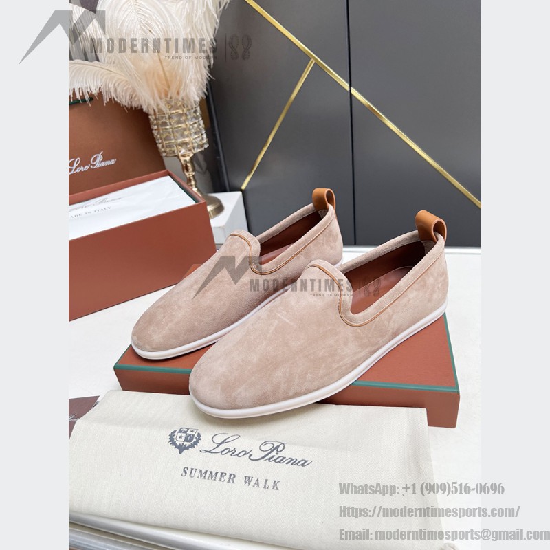 Loro Piana Venice Walk Loafer Men’s Shoes in Classic Beige Suede FAE8124-D06N