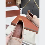 Loro Piana Venice Walk Loafer Men’s Shoes in Classic Beige Suede FAE8124-D06N