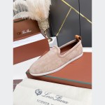 Loro Piana Venice Walk Loafer Men’s Shoes in Classic Beige Suede FAE8124-D06N