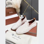 Loro Piana Venice Walk Loafer Men’s Shoes in Classic Beige Suede FAE8124-D06N