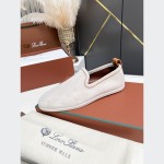 Loro Piana Venice Walk Loafer Men’s Shoes in Classic Beige Suede FAE8124-D06N