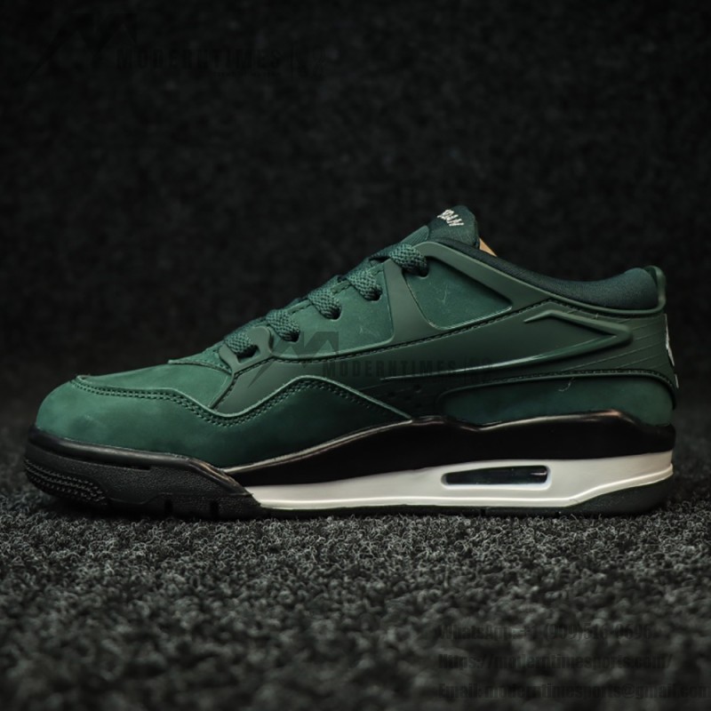 Air Jordan 4 x Nigel Sylvester "Pro Green" HF4334-300 - Collaborative Forest Green Sneakers Air Jordan 4 x Nigel Sylvester "Pro Green" HF4334-300 low-top sneakers in forest green