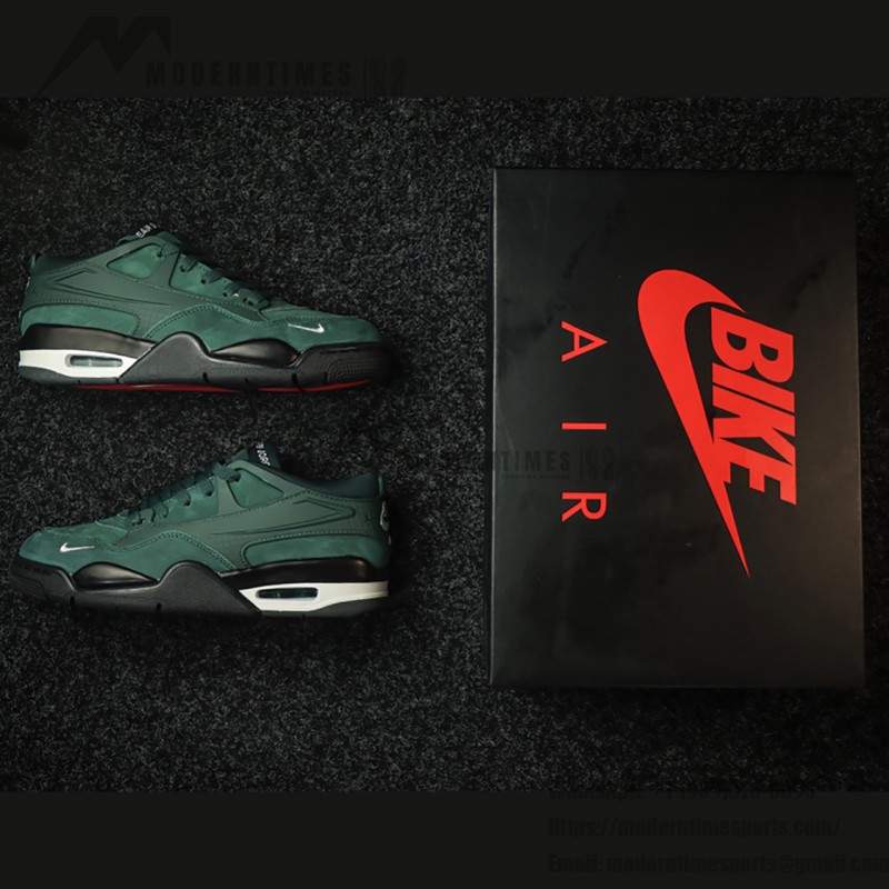 Air Jordan 4 x Nigel Sylvester "Pro Green" HF4334-300 - Collaborative Forest Green Sneakers Air Jordan 4 x Nigel Sylvester "Pro Green" HF4334-300 low-top sneakers in forest green