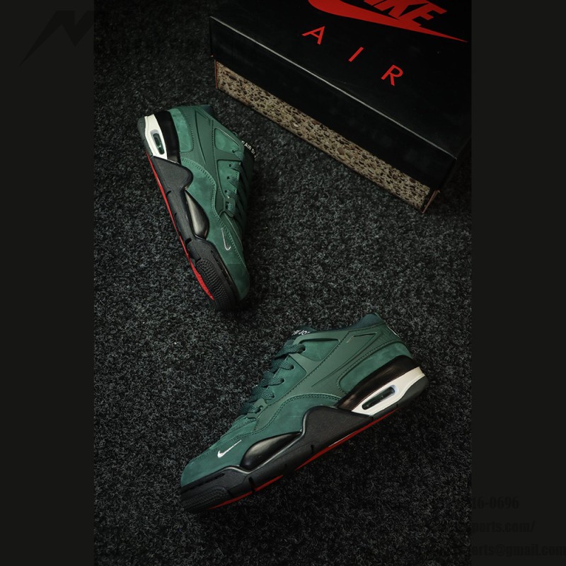 Air Jordan 4 x Nigel Sylvester "Pro Green" HF4334-300 - Collaborative Forest Green Sneakers Air Jordan 4 x Nigel Sylvester "Pro Green" HF4334-300 low-top sneakers in forest green