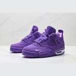 Nigel Sylvester x Air Jordan 4 Purple Men's and Women's Shoes Side View