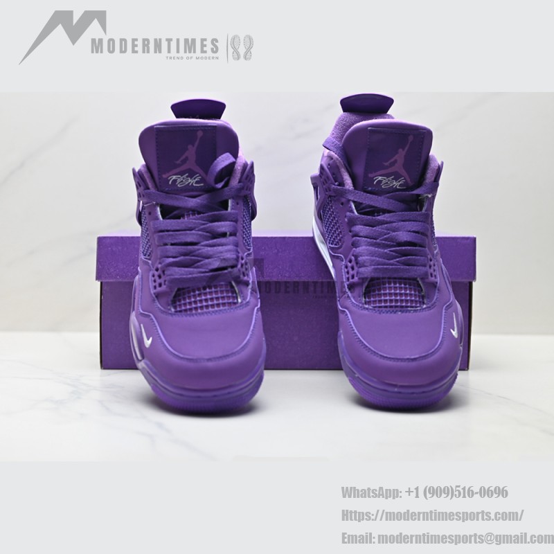 Nigel Sylvester x Air Jordan 4 Purple Men's and Women's Shoes Side View