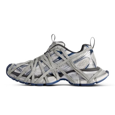 Balenciaga Runner Sneakers 778698W3XLL9114 – Futuristic Silver Chunky Designer Shoes for Men