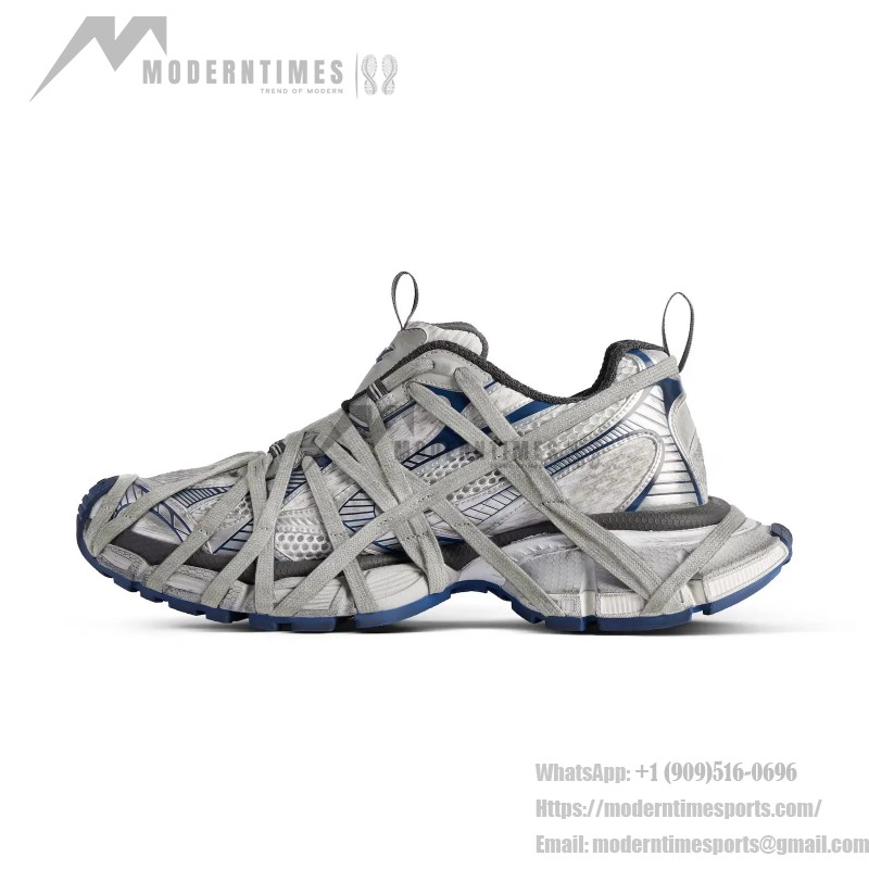 Balenciaga Runner Silver Chunky Sneakers 778698W3XLL9114 Balenciaga Runner Sneakers 778698W3XLL9114 Silver Chunky Design