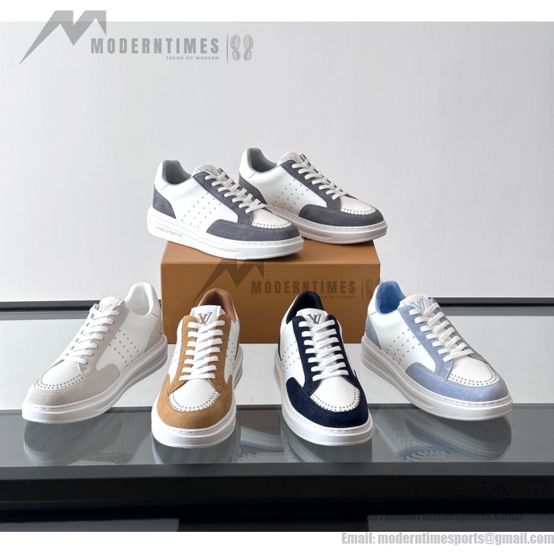 Louis Vuitton Trainer 2.0 White Leather Sneakers Louis Vuitton Trainer 2.0 White Leather Sneakers Front View
