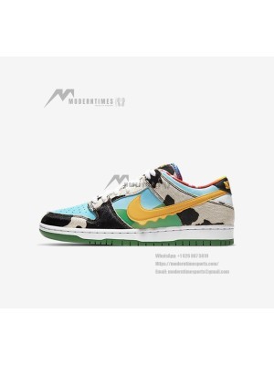 Ben & Jerry's x Nike SB Dunk Low "Chunky Dunky" Ice Cream-Inspired Limited Edition Skate Shoes CU3244-100