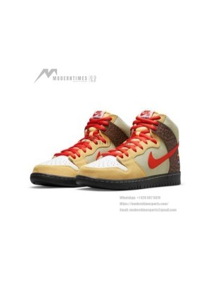Nike SB Dunk High CZ2205-700 – Limited Edition Skate Shoes | Premium Leather & Suede, Zoom Air Cushioning, Iconic High-Top Design
