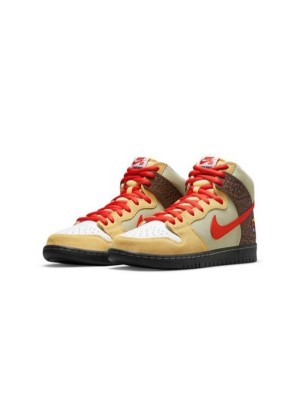 Nike SB Dunk High CZ2205-700 – 한정판 스케이트 신발 | 프리미엄 레더 & 스웨이드, Zoom Air 쿠셔닝, 아이코닉한 하이탑 디자인