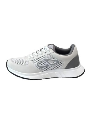 DIOR B30 Countdown White Grey Mesh & Calfskin Sneakers – Luxury Unisex Designer Running Shoes