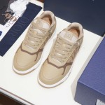 DIOR B27 Uptown Low-Top Sneaker 3SN272AFD H710 in beige grained calfskin with Dior Gravity leather, single side view