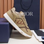 DIOR B27 Uptown Low-Top Sneaker 3SN272AFD H710 in beige grained calfskin with Dior Gravity leather, single side view