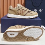 DIOR B27 Uptown Low-Top Sneaker 3SN272AFD H710 in beige grained calfskin with Dior Gravity leather, single side view