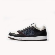 DIOR B27 Uptown Low-Top Sneaker Blue and White Calfskin & Dior Oblique Denim 3SN272AFY H58E – Luxury Designer Shoes