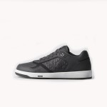 DIOR B27 Uptown Low-Top Sneaker 3SN272AFD H820 in dark grey grained calfskin with Dior Gravity leather, single side view