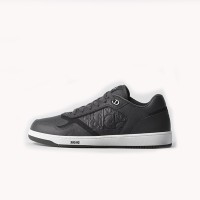 DIOR B27 Uptown Low-Top Sneaker Dark Grey Grained Calfskin & Dior Gravity Leather 3SN272AFD H820 – Luxury Designer Shoes