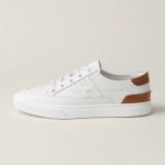 Hermès Deep Leder Sneaker H231888ZH1W440 weiße Low-Top Unisex Luxusschuhe