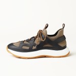 HERMES Katana Sneakers H251981ZHX3420 Étoupe Noir men luxury sport sneakers side view