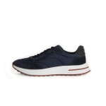 Loro Piana Week End Walk Sneaker FAP9780-W000 Navy Blue Suede Sneakers Front View